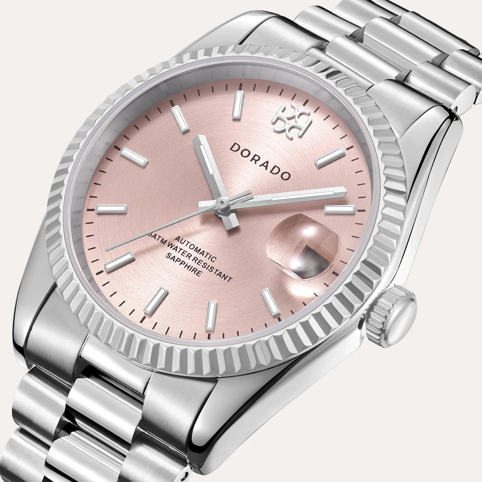 DORADO Silver Classic Watch - Pink