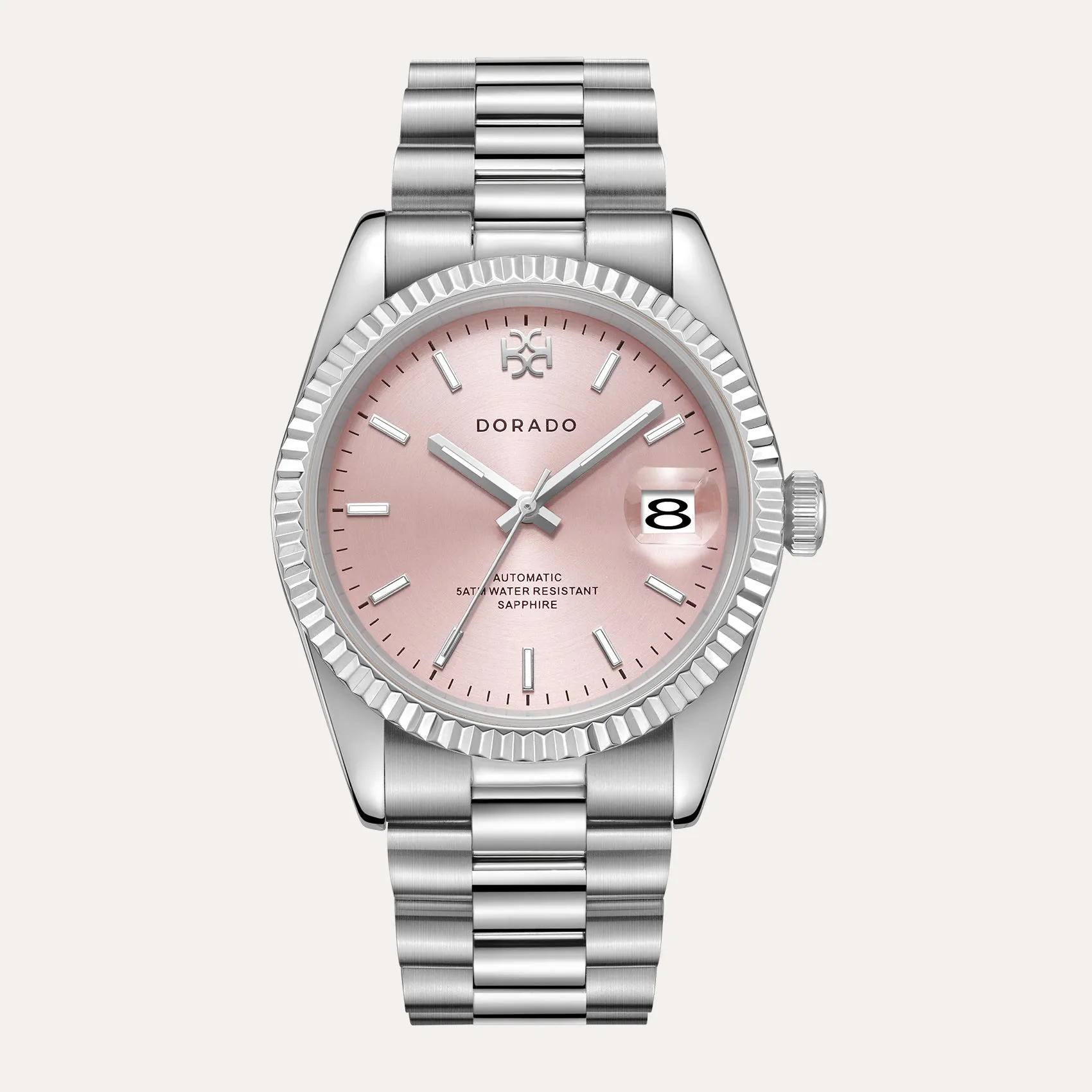 DORADO Silver Classic Watch - Pink