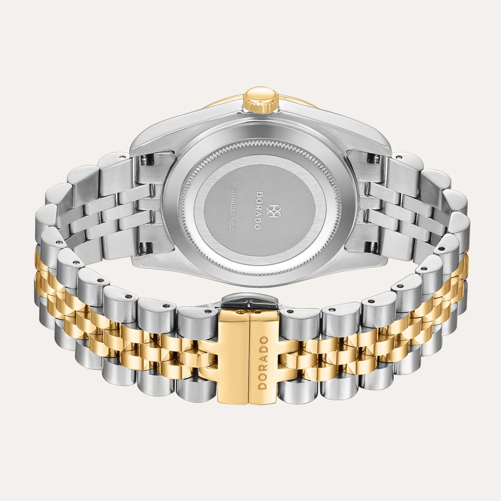DORADO Two Tone Timeless Watch - Chocolate