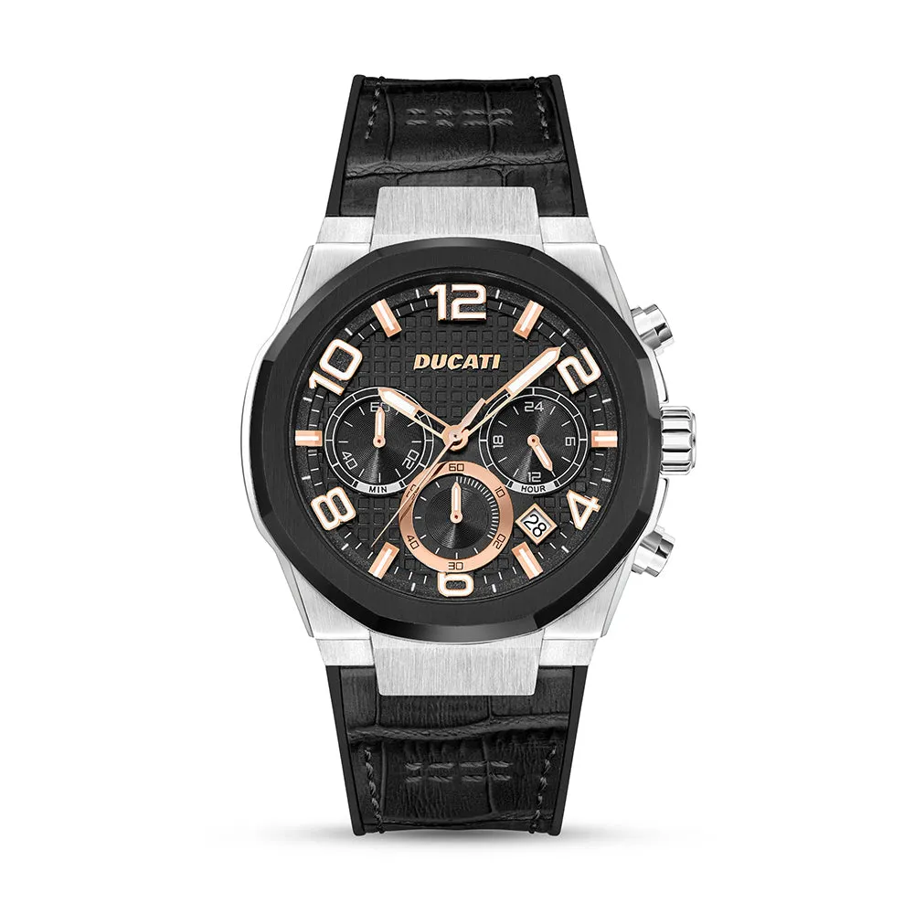 Ducati Dt006 Black Dial Ss Case Black Strap