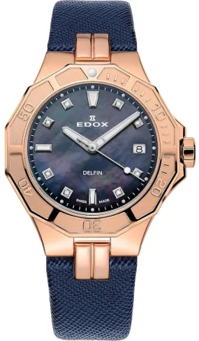 Edox Watch Delfin Diver Date Lady D