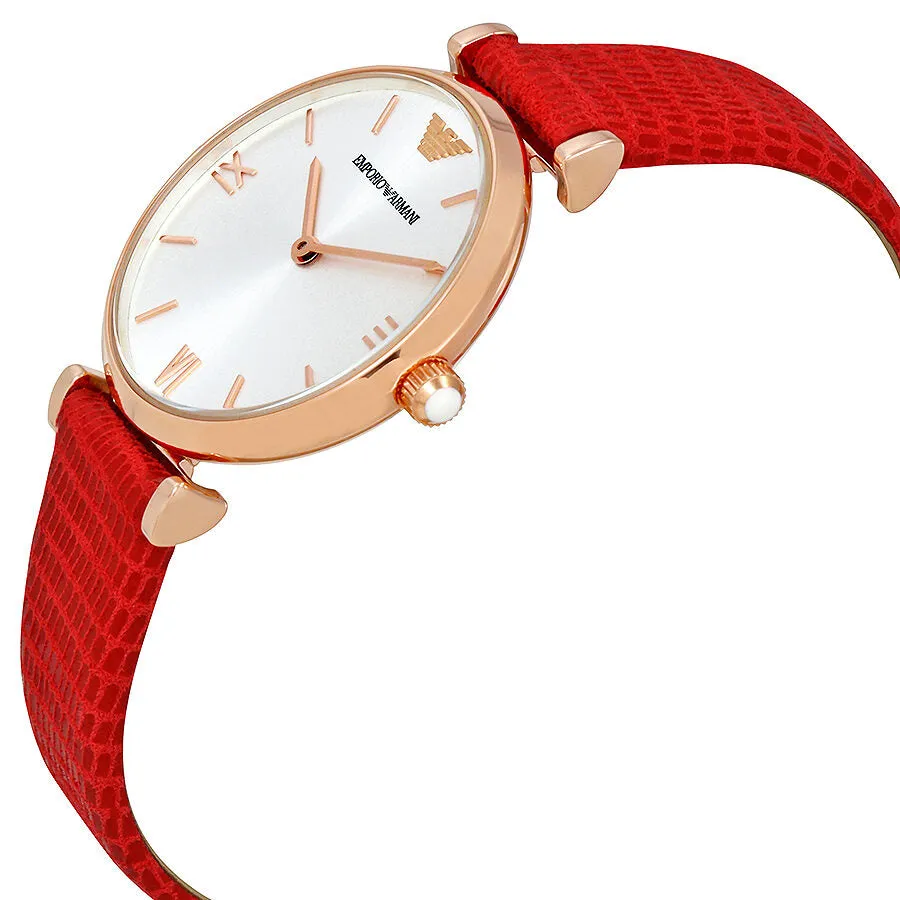 Emporio Armani Classic Silver Dial Ladies Dress Watch AR1876