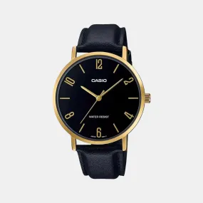 Enticer Men's Analog Leather Watch A1819 - MTP-VT01GL-1B2UDF