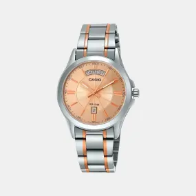 Enticer Men's Analog Stainless Steel Watch A1771 - MTP-1381HRG-9AVIF