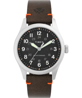 Expedition Field Solar 36mm Eco-Friendly Leather Strap Watch