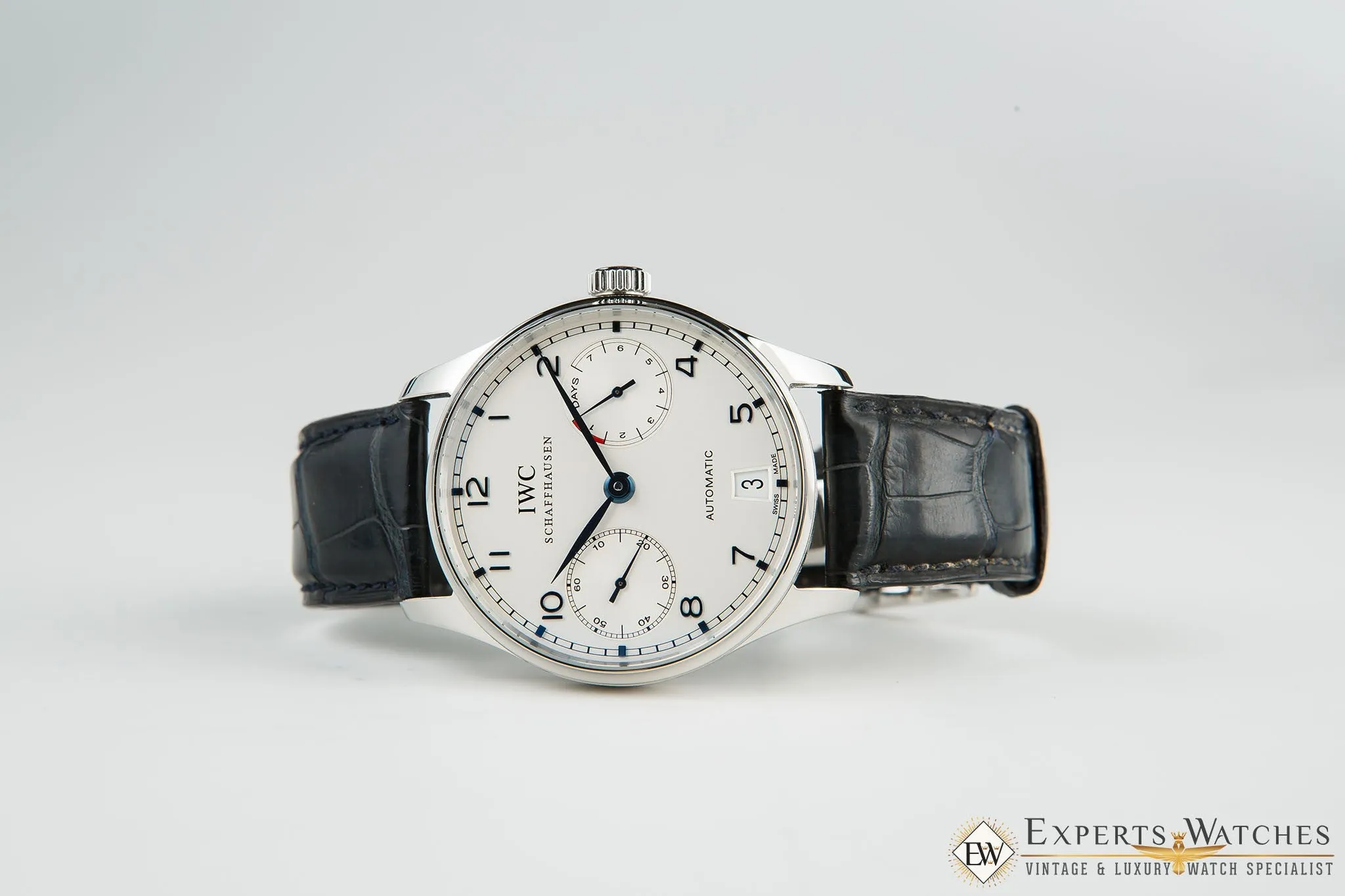 Factory Serviced IWC Portugieser 7 Days Power Reserve Automatic Watch IW500107