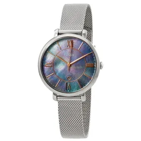 Fossil Jacqueline Blue Mother of Pearl Dial Ladies Mesh Watch ES4322