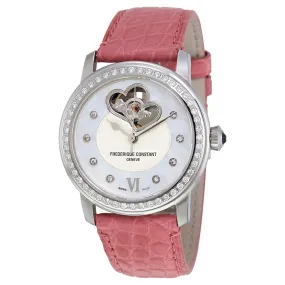 Frederique Constant Heartbeat Automatic Diamond Dial Ladies Watch FC-310BDHB2PD6-PK