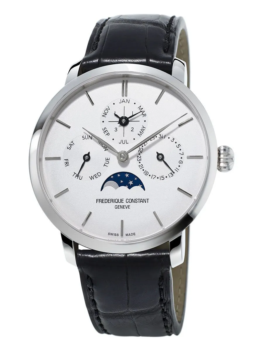 Frederique Constant Slimline Perpetual Moon Phase Automatic Men's Watch 775S4S6 FC-775S4S6