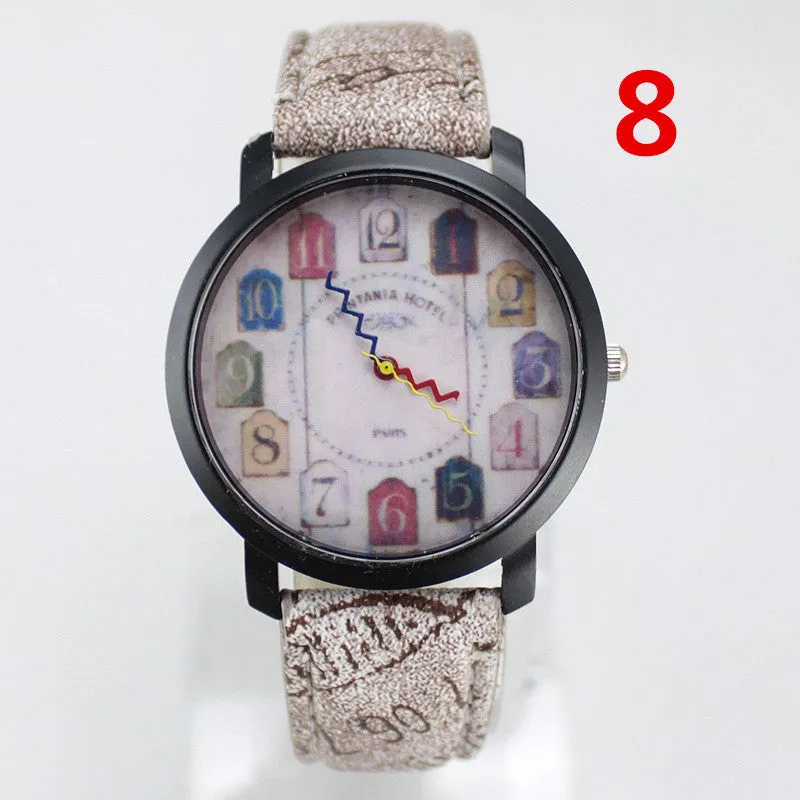 Geneva Vintage Retro Rivet Braided Genuine Leather Strap Women Wristwatches Bracelet Dress Watches Clock Thin Small Deer