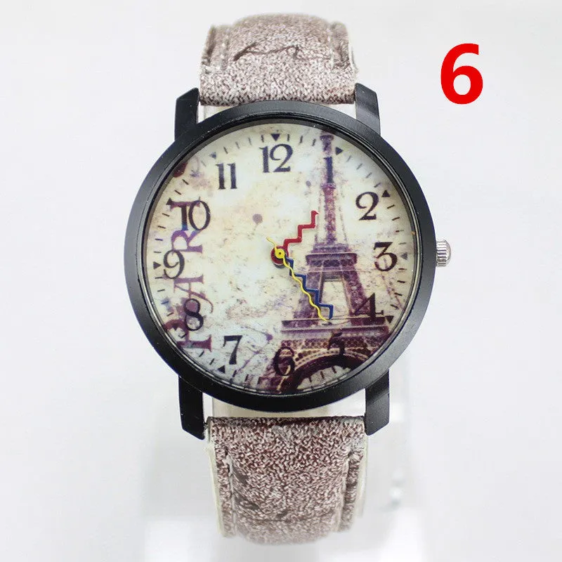 Geneva Vintage Retro Rivet Braided Genuine Leather Strap Women Wristwatches Bracelet Dress Watches Clock Thin Small Deer