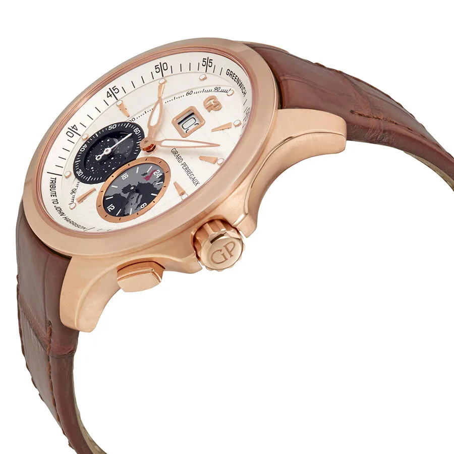 Girard Perregaux Traveller Beige Dial Men's GMT Watch 49655-52-133-BBBA