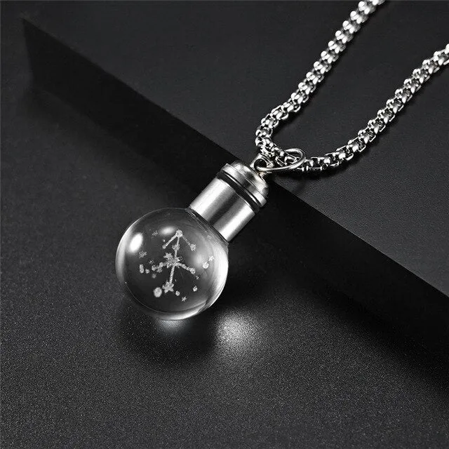 Glowing Luminous Constellations Bulb Pendant Necklaces