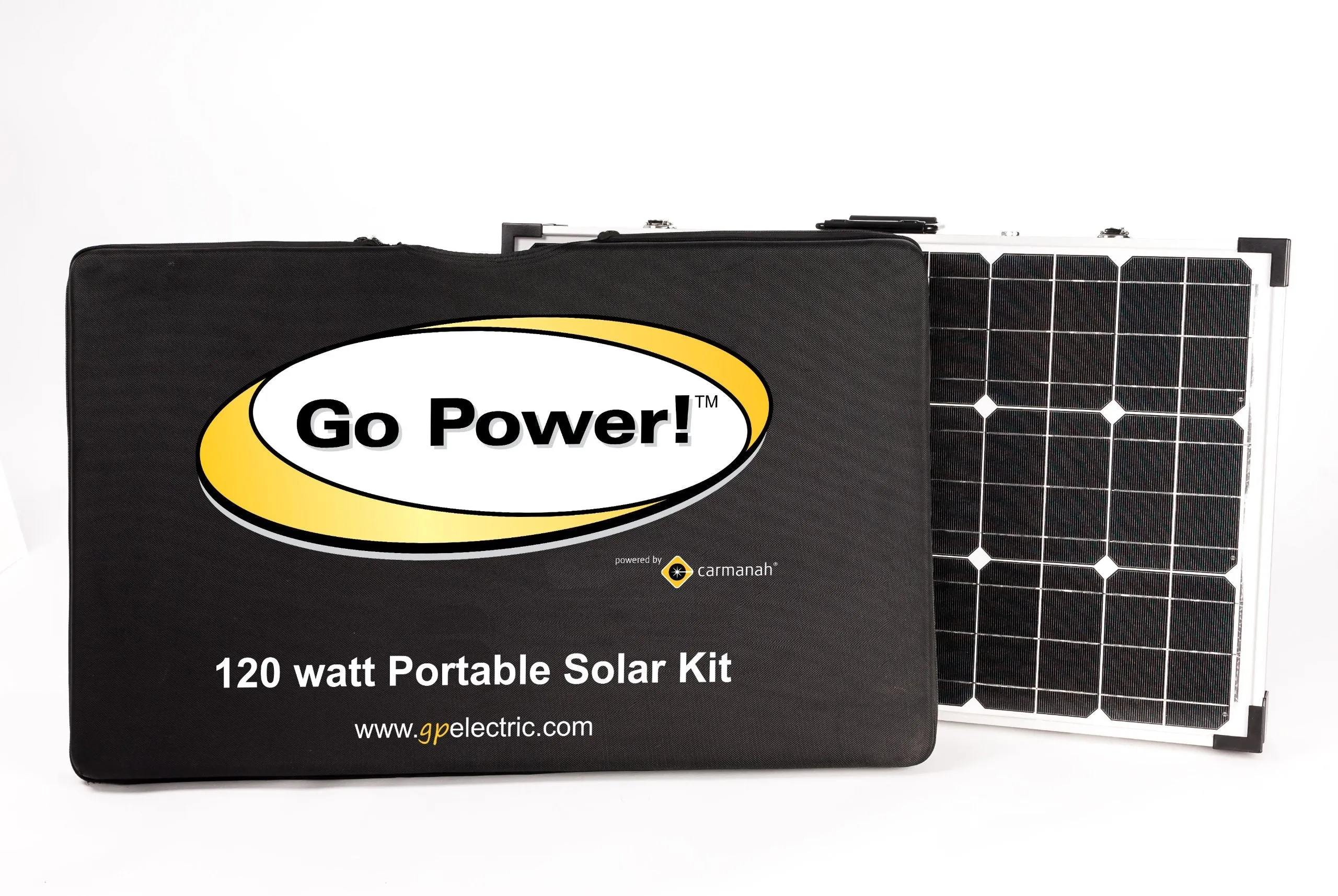 Go Power! GP-PSK-130 130W Portable Folding Solar Kit with 10 Amp Solar Controller