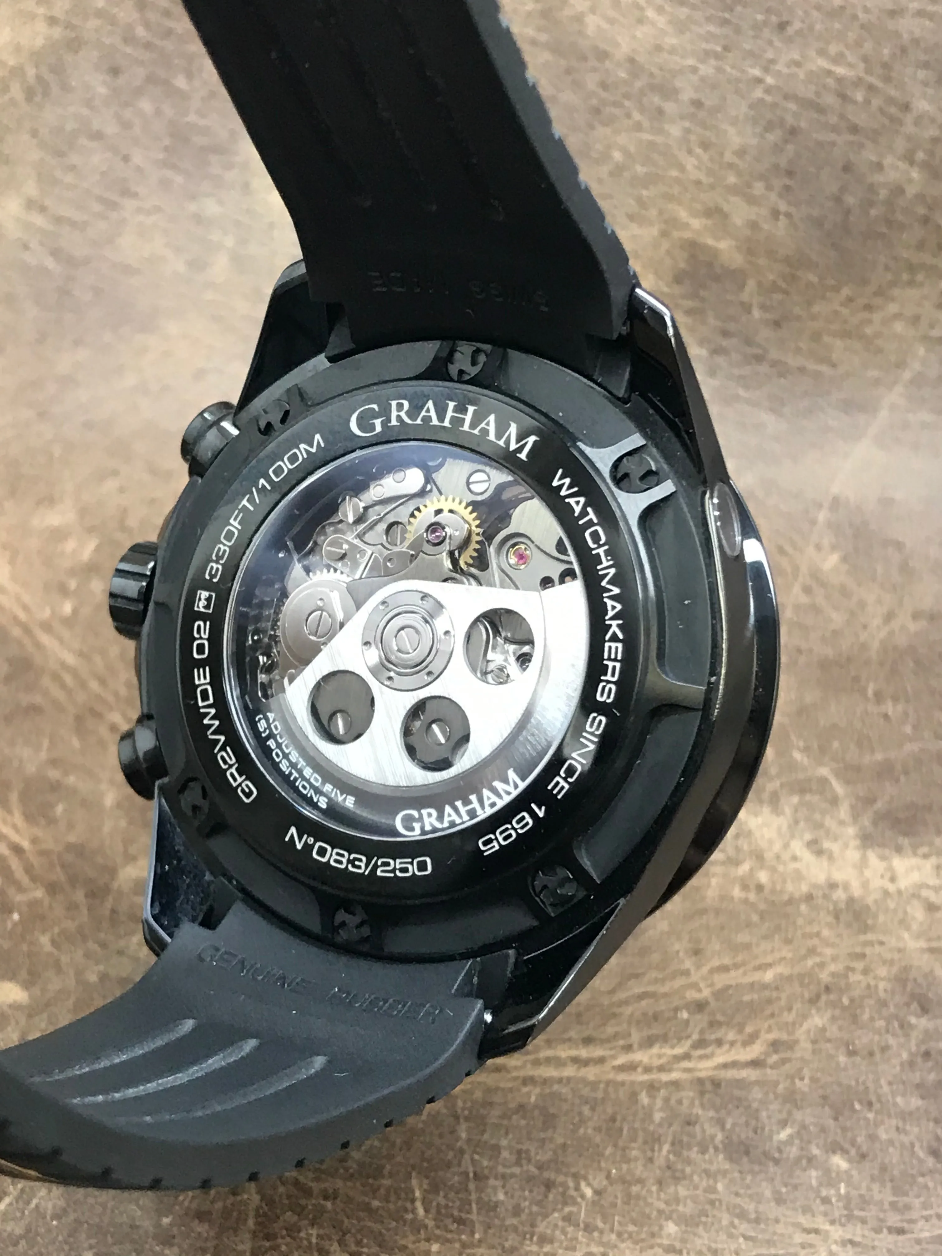 Graham  Silverstone RS Skeleton L.E 250pcs 2STAB.B09A Black Dial Automatic Men's Watch