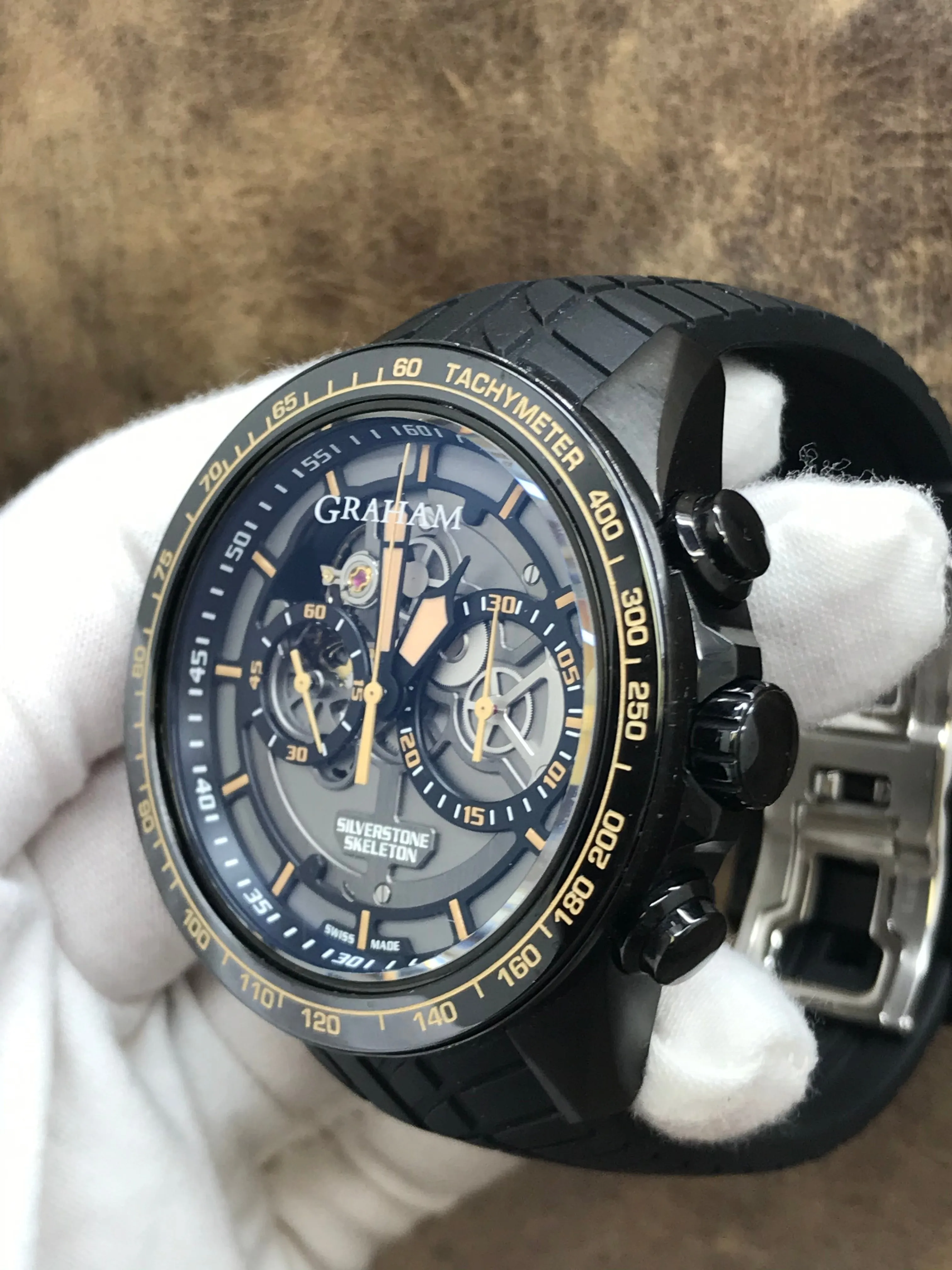 Graham  Silverstone RS Skeleton L.E 250pcs 2STAB.B09A Black Dial Automatic Men's Watch