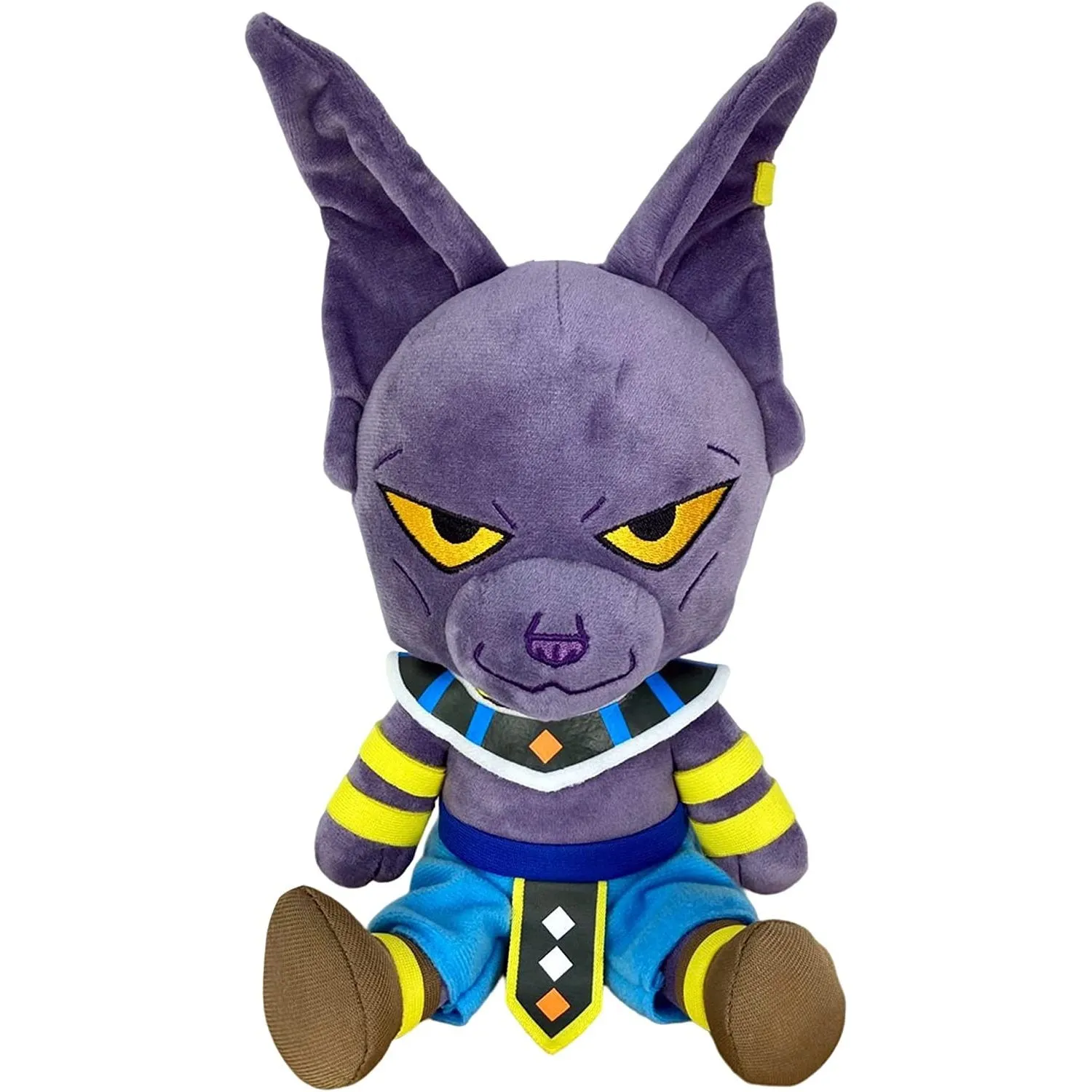 Great Eastern Entertainment Dragon Ball Super Beerus Sitting Plush 7"