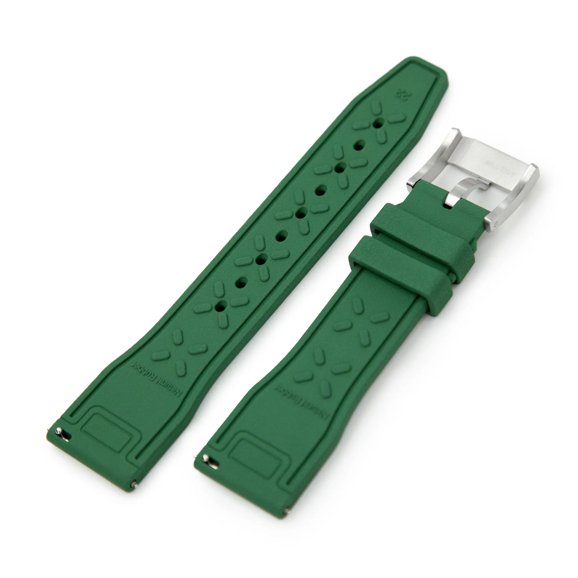 Green Pilot FKM Quick Release rubber strap