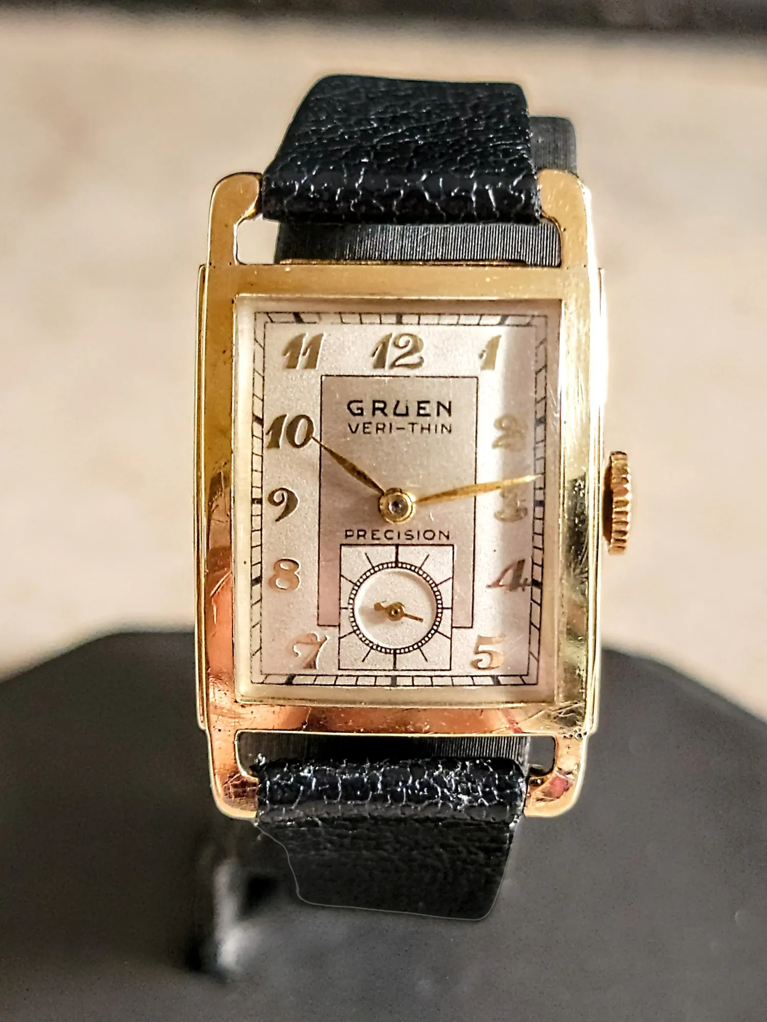 GRUEN Veri-Thin Precision Watch 14K GOLD 17 Jewels Cal. 430