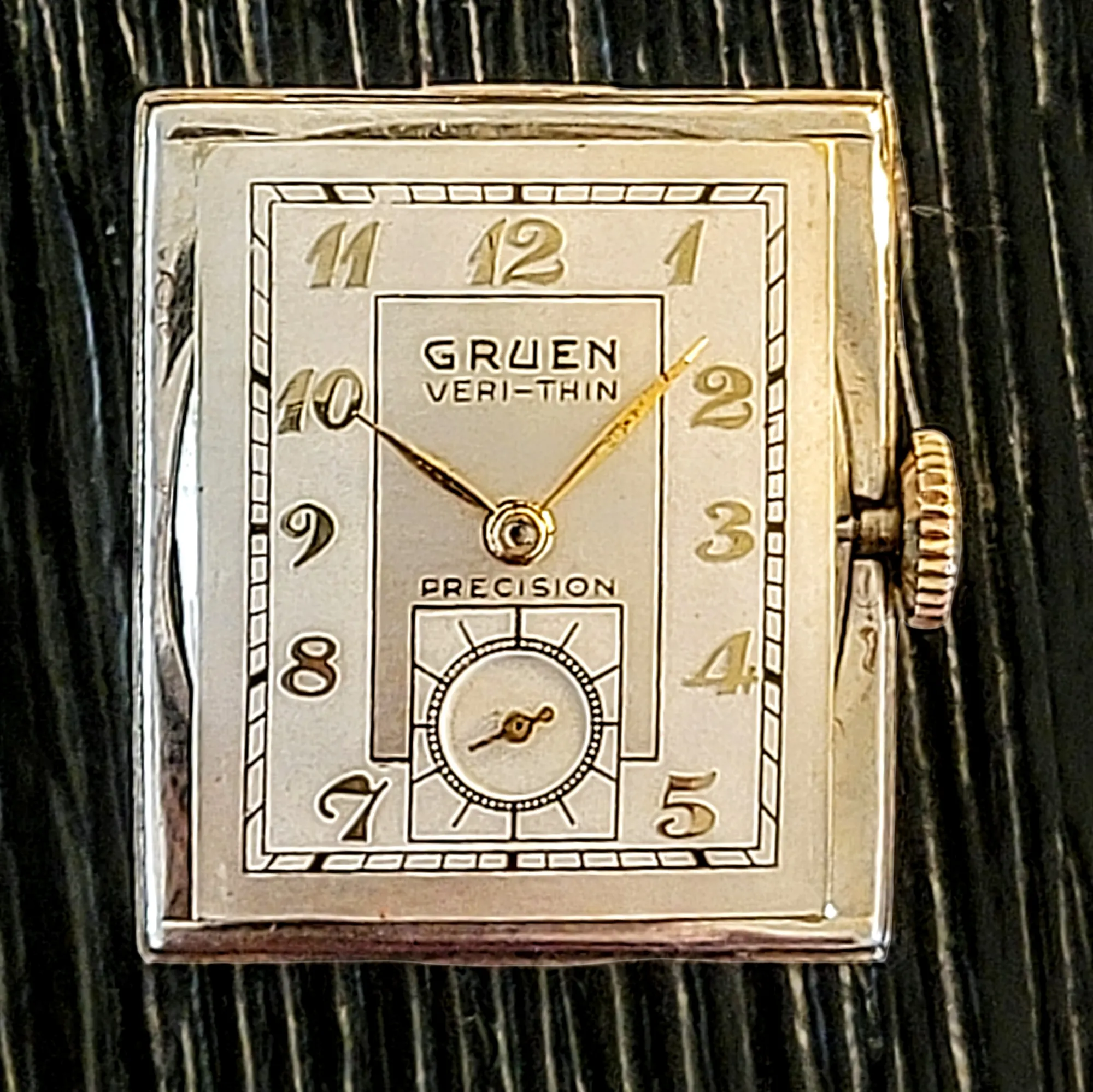 GRUEN Veri-Thin Precision Watch 14K GOLD 17 Jewels Cal. 430
