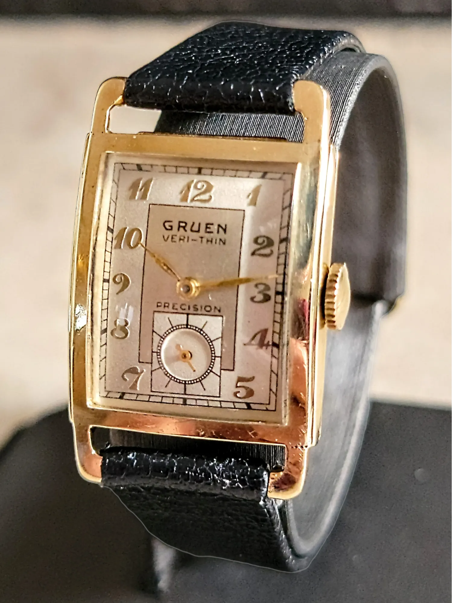GRUEN Veri-Thin Precision Watch 14K GOLD 17 Jewels Cal. 430