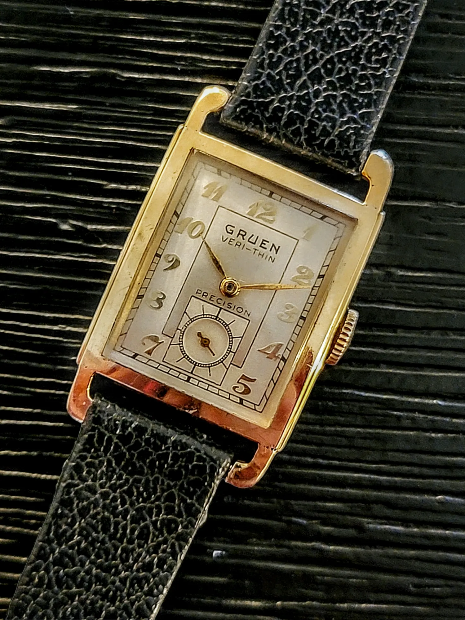 GRUEN Veri-Thin Precision Watch 14K GOLD 17 Jewels Cal. 430