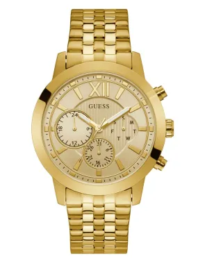 Guess GW0068G2 Gold-Tone Chrono-Look Multifunction Watch