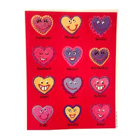 HALLMARK: Valentine's Smiley Face Heart Stickers