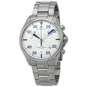 Hamilton Khaki Pilot Chronograph Silver Dial Men's Watch H76712151