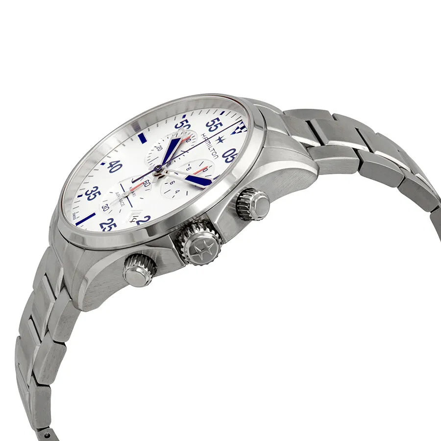 Hamilton Khaki Pilot Chronograph Silver Dial Men's Watch H76712151
