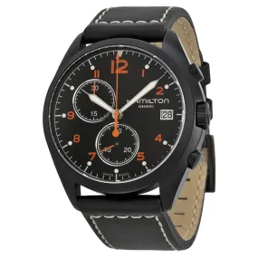 Hamilton Pilot Pioneer Chronograph Black Dial Men's Watch H76582733