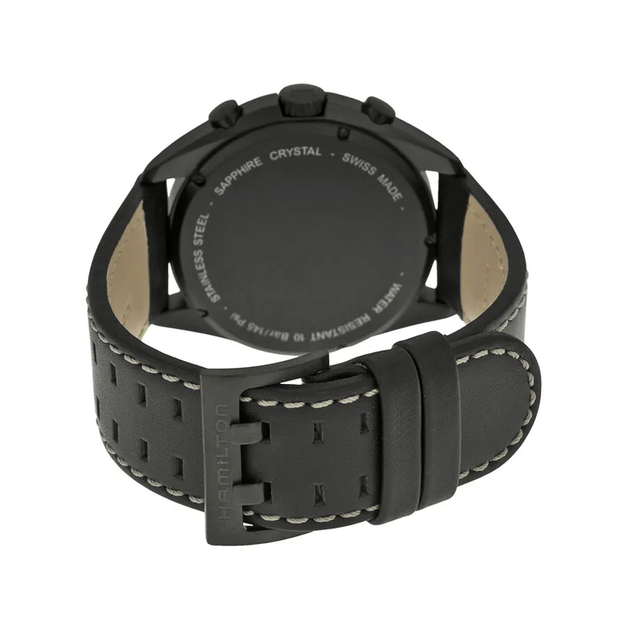 Hamilton Pilot Pioneer Chronograph Black Dial Men's Watch H76582733