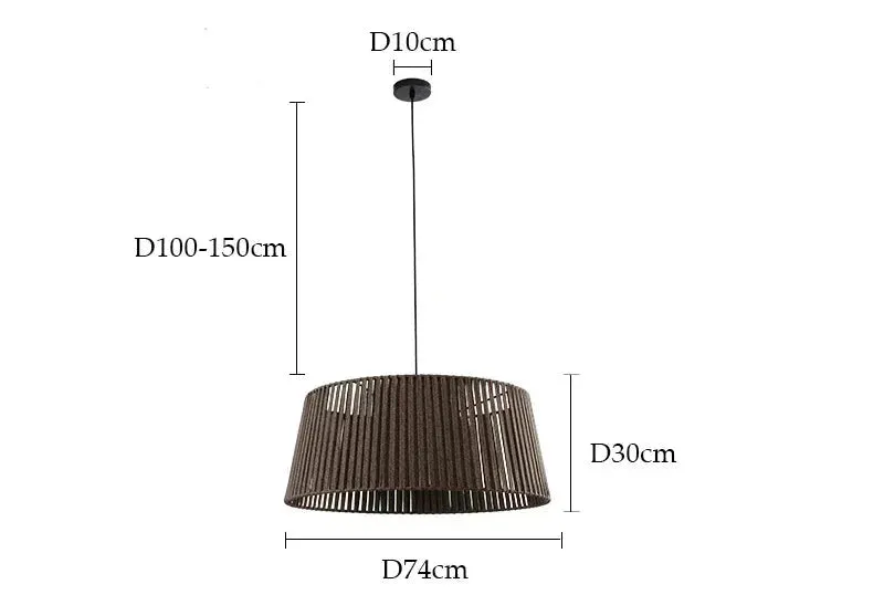 Handmade Woven Pendant Lamp