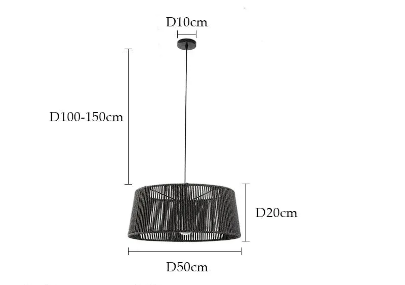 Handmade Woven Pendant Lamp