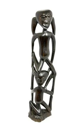 Hardwood Collectible Figurine Makonde Shetani Unit