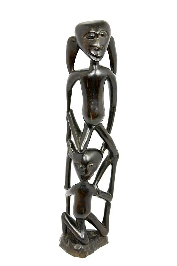 Hardwood Collectible Figurine Makonde Shetani Unit