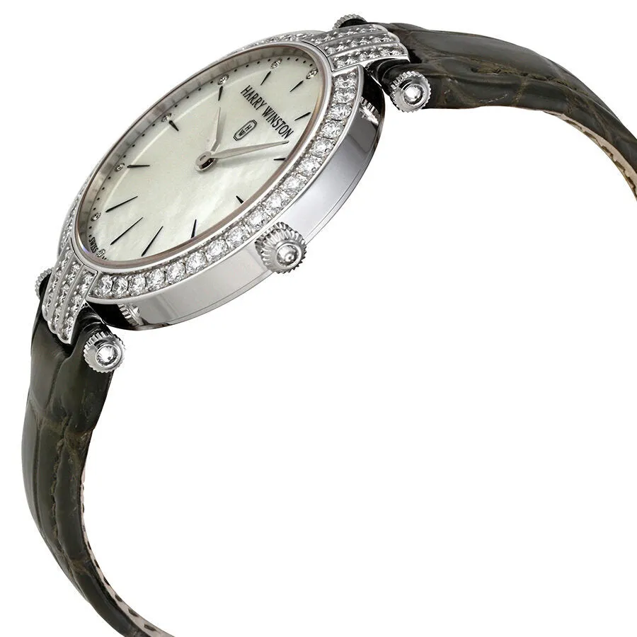 Harry Winston Premier 36mm 18kt White Gold Diamond Ladies Watch PRNQHM36WW016