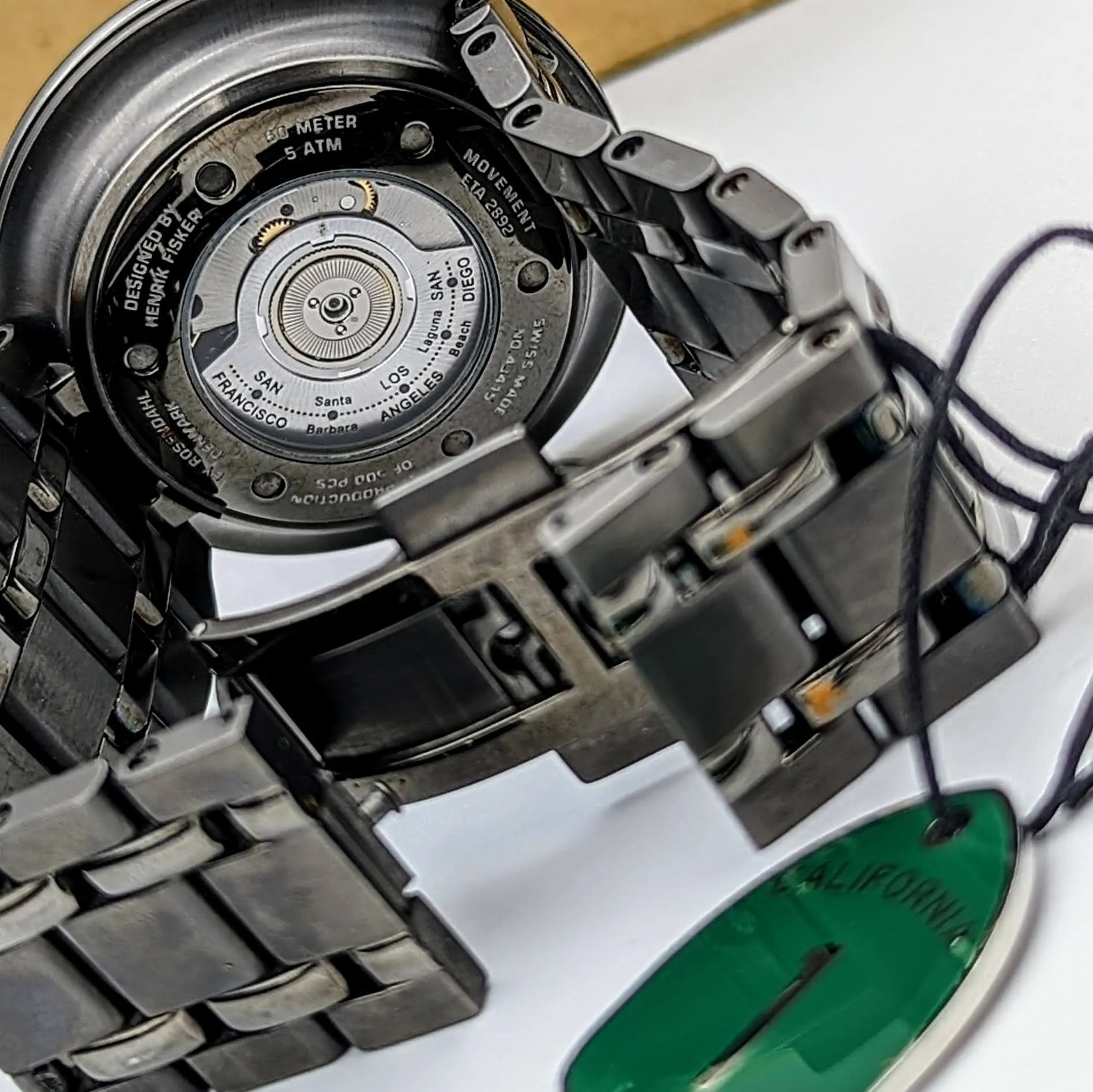 HENRIK FISKER PCH Wristwatch by Rosendahl Automatic Watch Box & Papers
