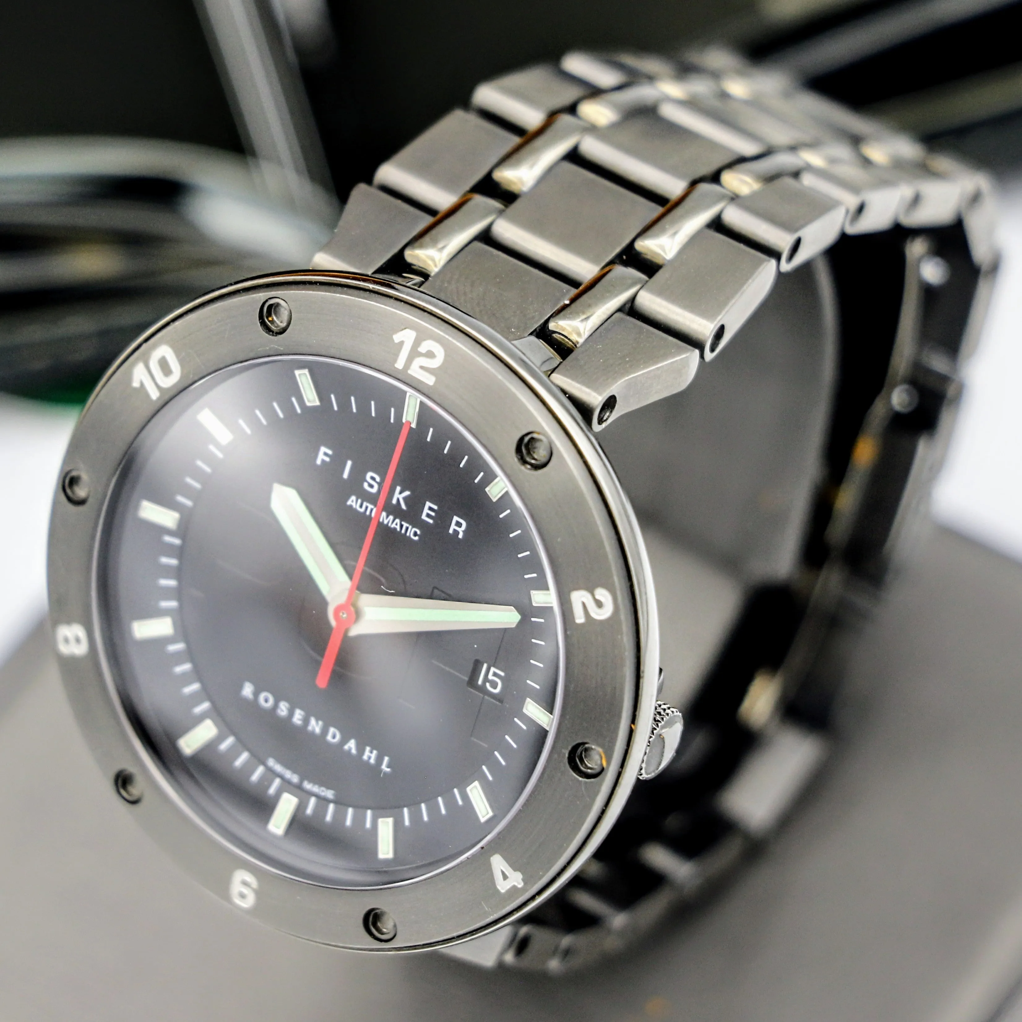 HENRIK FISKER PCH Wristwatch by Rosendahl Automatic Watch Box & Papers