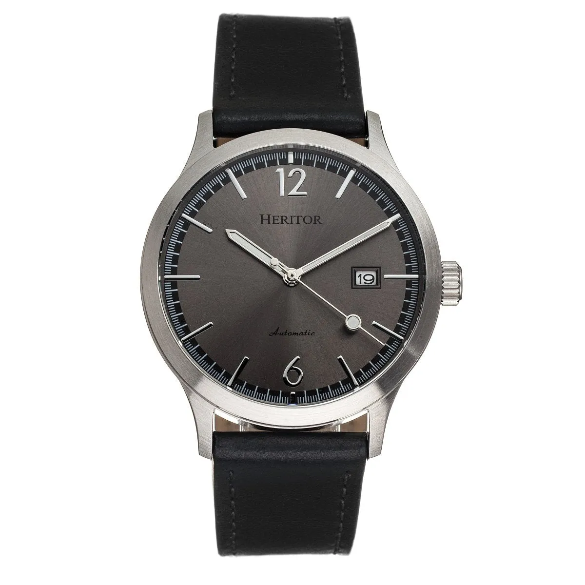 Heritor Automatic Becker Leather-Band Watch w/Date