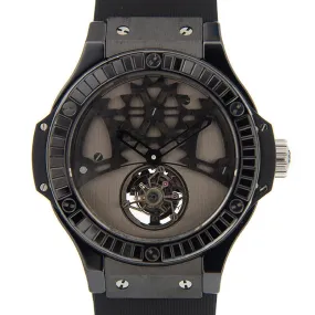 Hublot Big Bang Tourbillon Black Diamond Dial Men's Watch 305.CD.0002.RX.1900