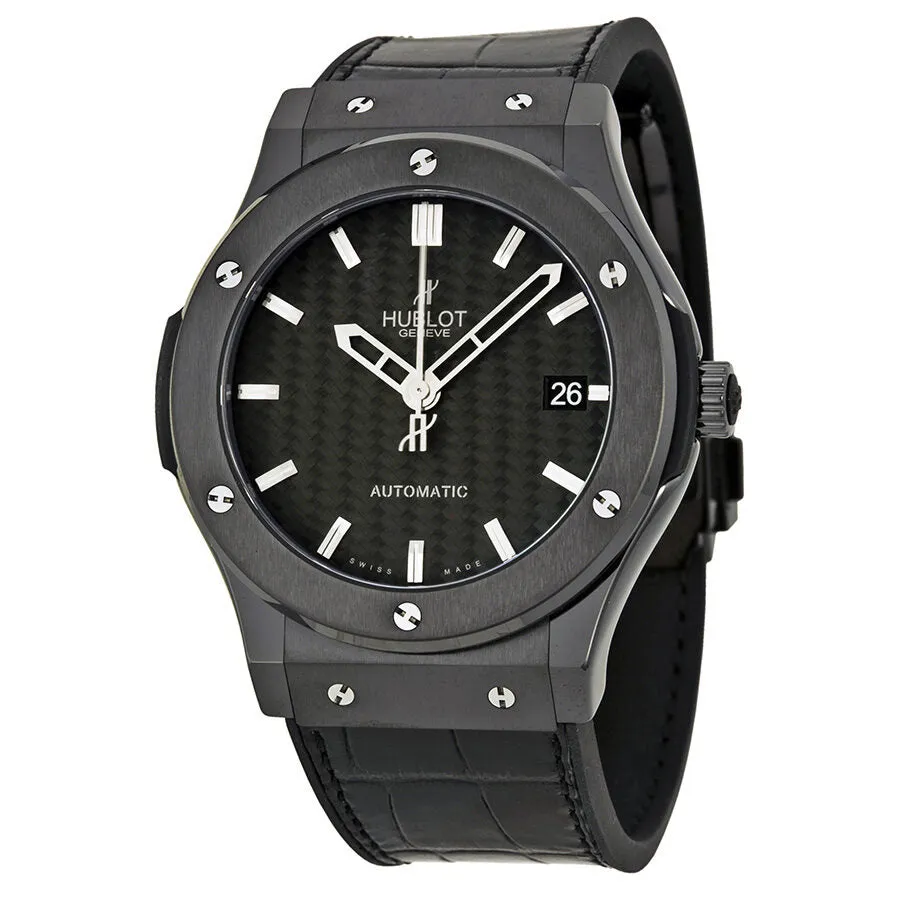 Hublot Classic Fusion Black Dial Alligator Leather Men's Watch 511.CM.1770.LR