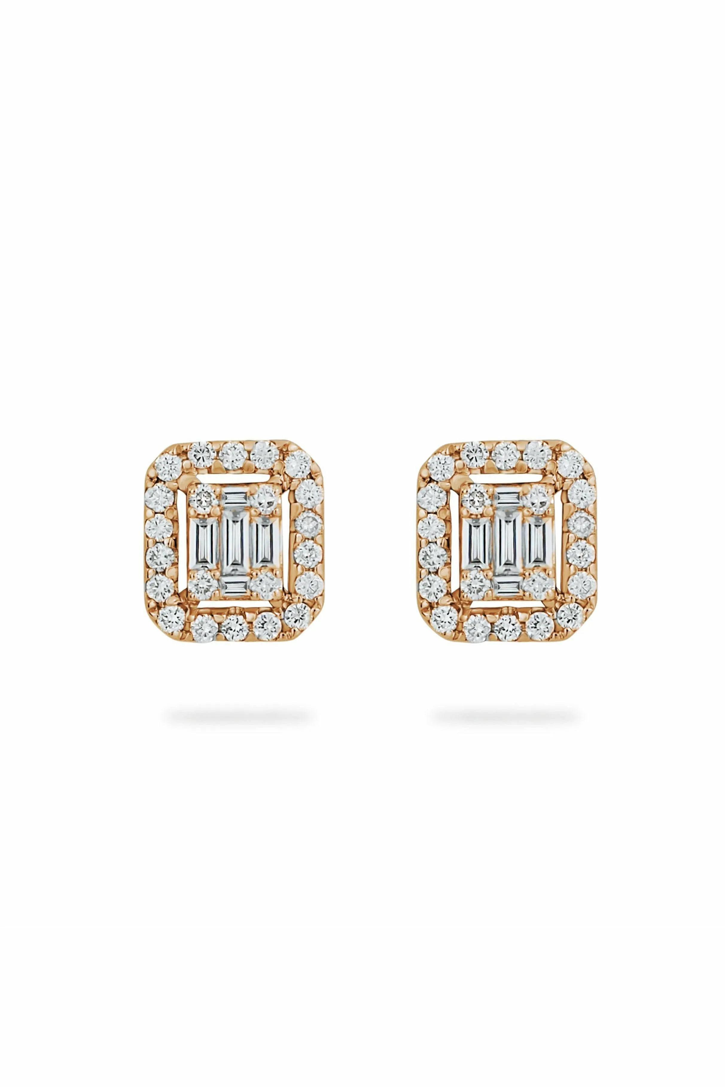 illusion diamond stud with halo