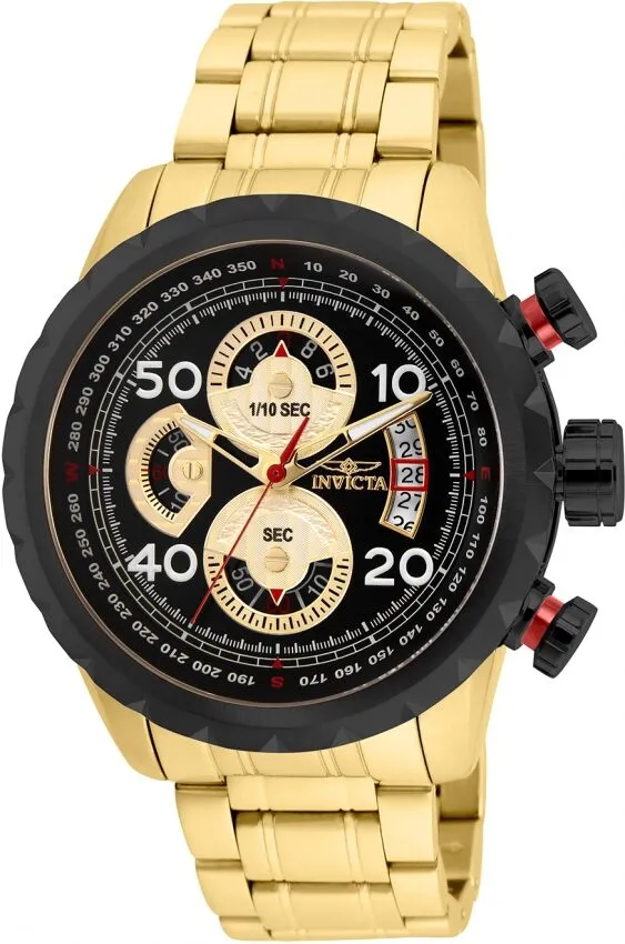Invicta Aviator Chronograph Black Dial Men's Watch 28151