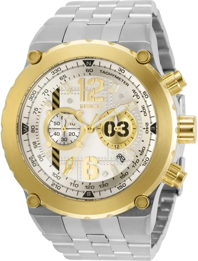 Invicta Aviator Chronograph Quartz White Dial Men's Watch 31591