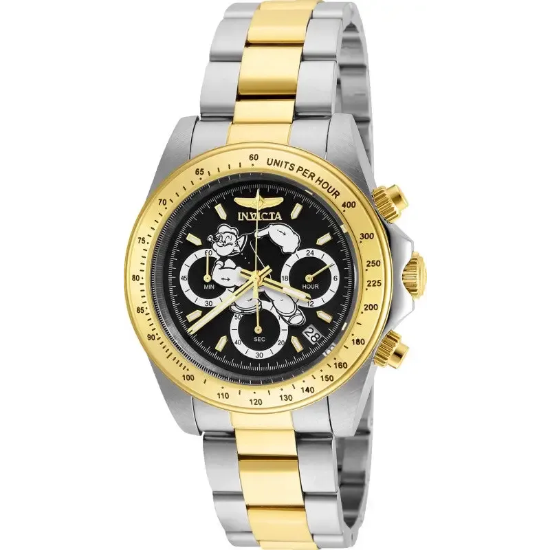 Invicta Men's Character Quartz Multifunction Black Dial Watch 24484