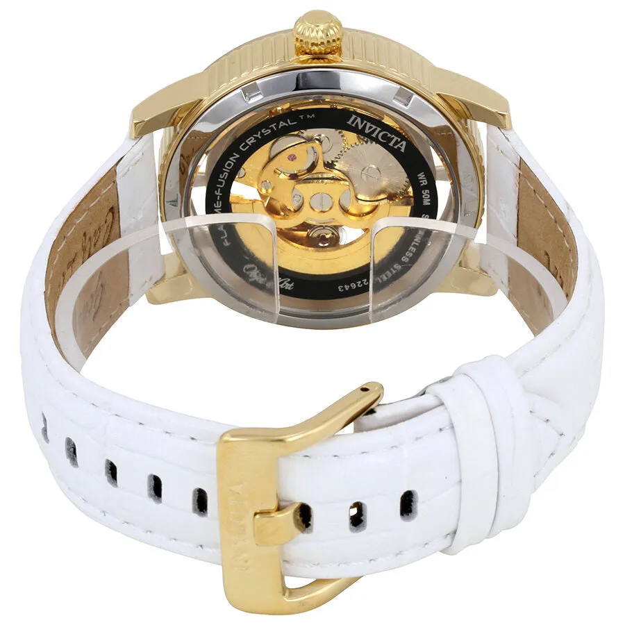 Invicta Objet D Art Automatic Silver Skeleton Dial Men's Watch 22643