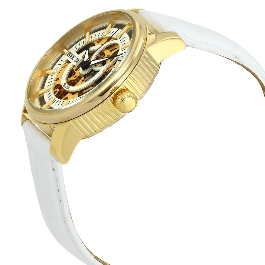 Invicta Objet D Art Automatic Silver Skeleton Dial Men's Watch 22643