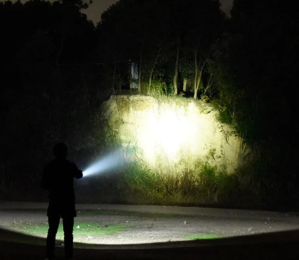 IP68 Powerful Diving Flashlight Highest Waterproof Professional diving light With anti-skid Rope Use 5 x super bright lamp beads