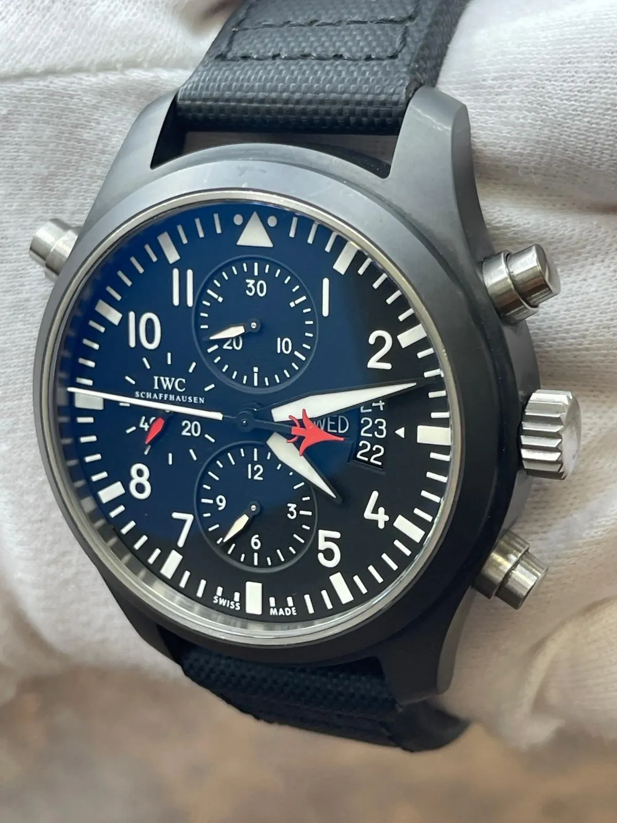 IWC Pilot Chronograph Top Gun IW378901 Black Dial Automatic Men's Watch